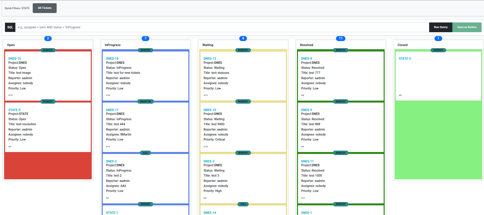 Kanban Board Screenshot